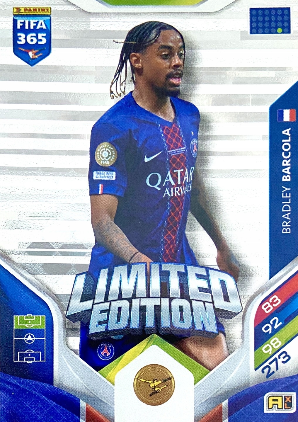 Panini Fifa 2026 Karta Limited Bradley Barcola (Paris Saint-Germain)