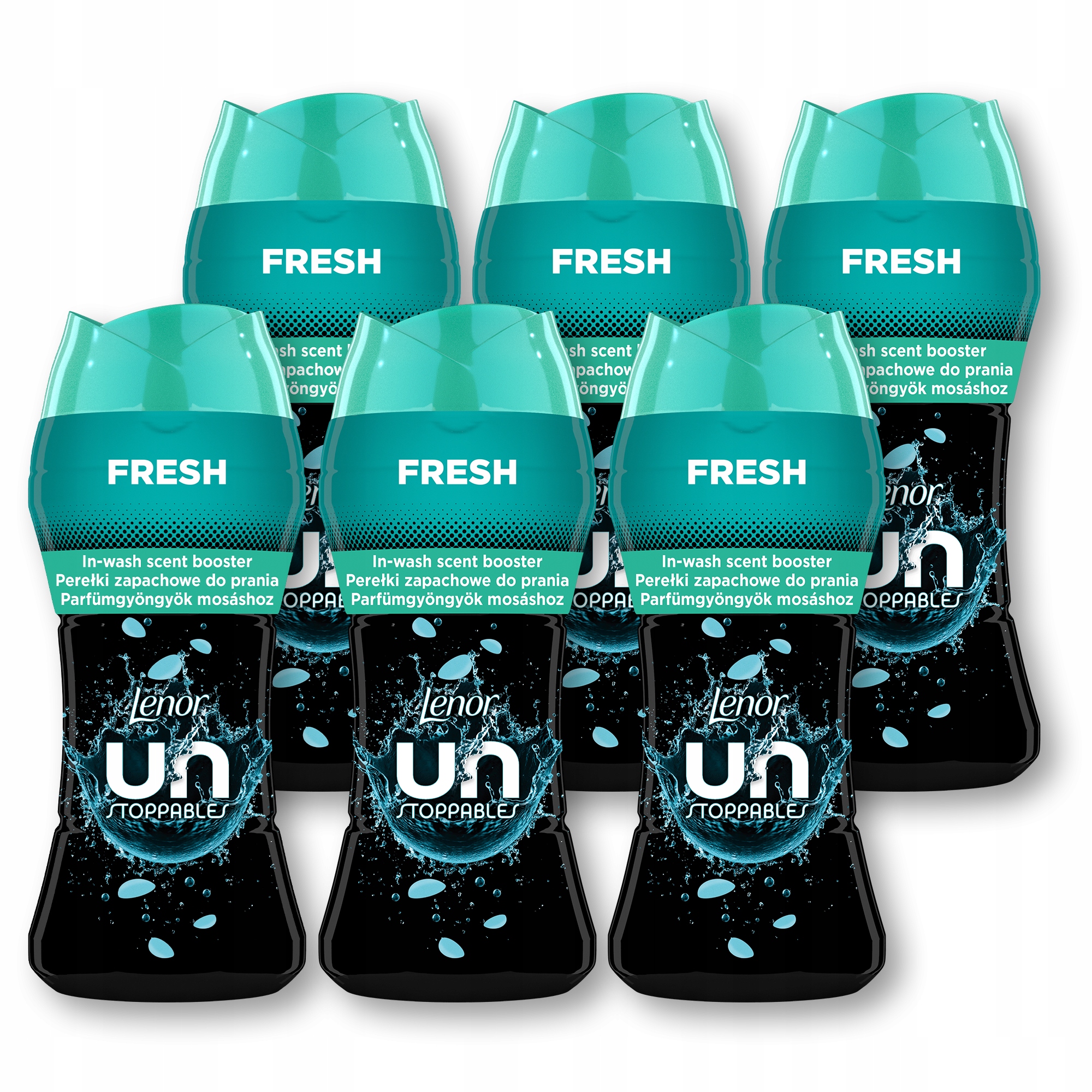 6 x Lenor Unstoppables Fresh Perełki zapachowe do prania 195g