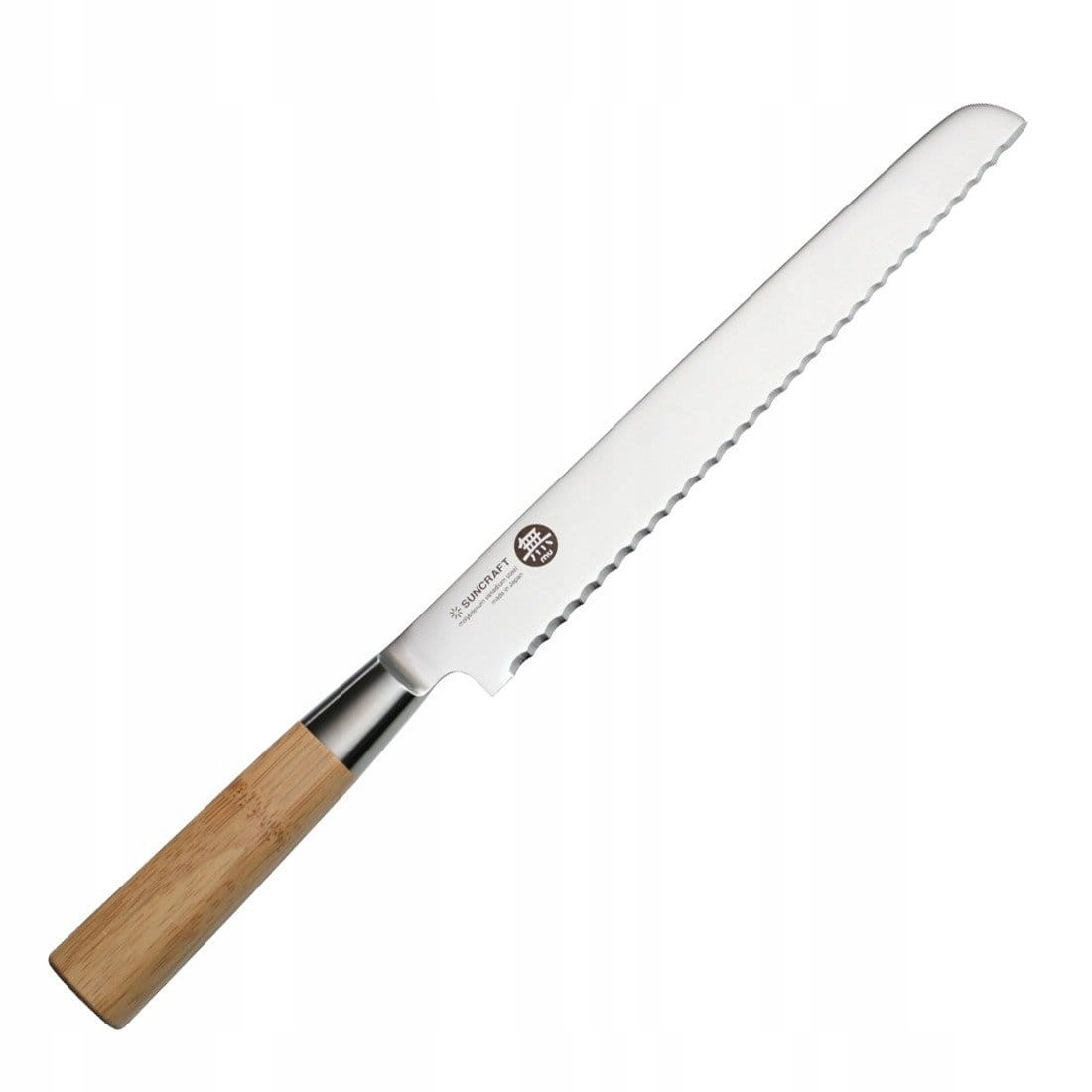 Nôž na chlieb Suncraft Mu Bamboo 22 cm, zúbkovaný