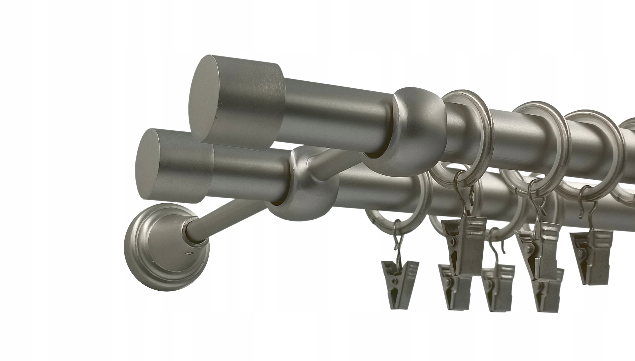 Garnýž Dvojitá Luna Satén 19+19 mm 160 cm