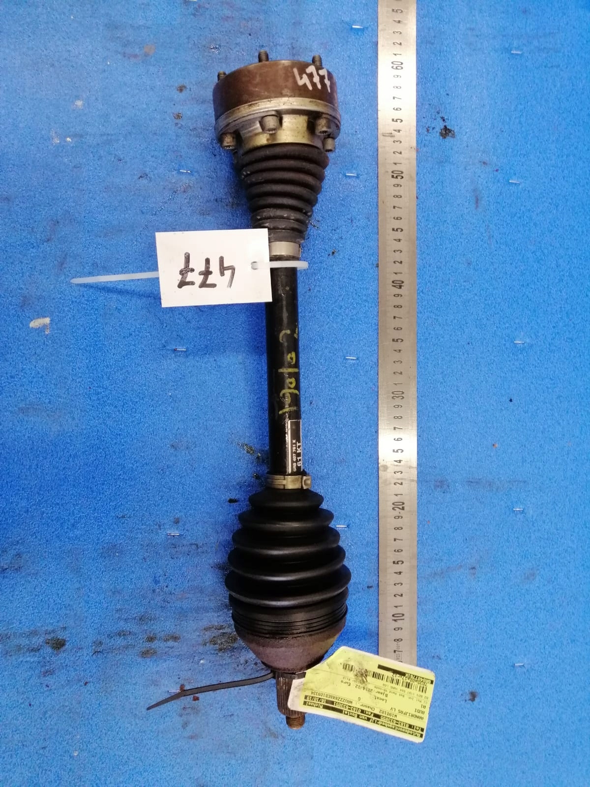 semi-axis AUDI A1 2014 R left 1.2 petrol 6R0407761K