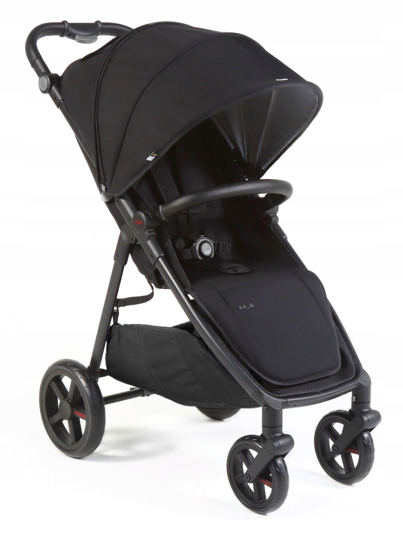 Wózek spacerowy MAST Swiss Design M4 ONYX Kolor czarny Odcienie szarości i srebra