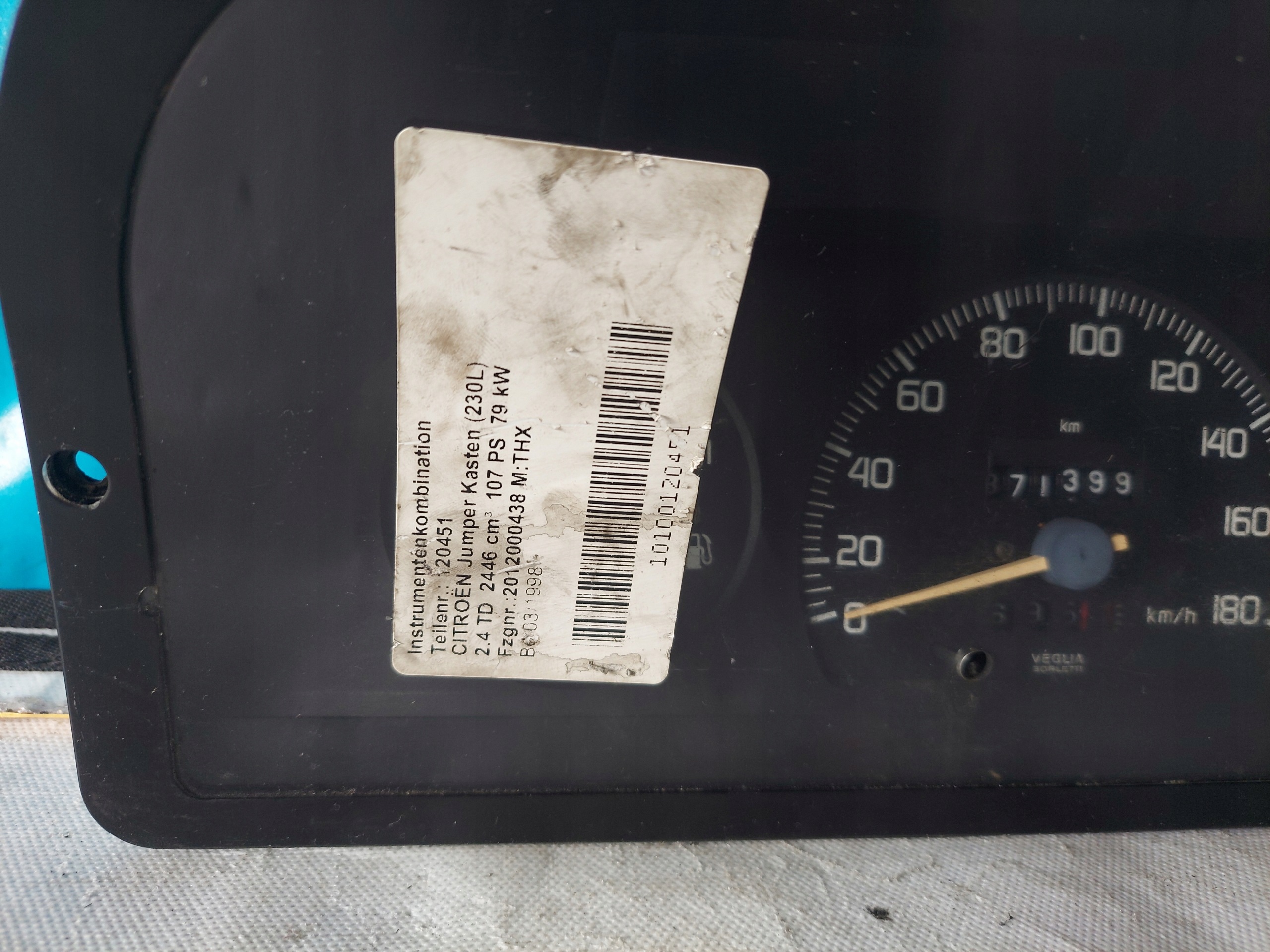 dials clock CITROEN JUMPER 2.5 TD 6047240050