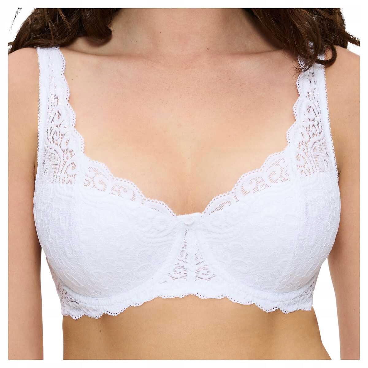 Triumph Měkká krajková podprsenka Amourette WHP03 bílá 90F