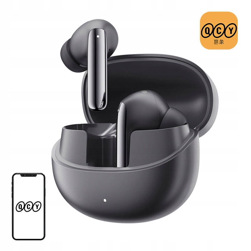 Sluchátka Tws Qcy MeloBuds Pro HT08, Anc (černá)