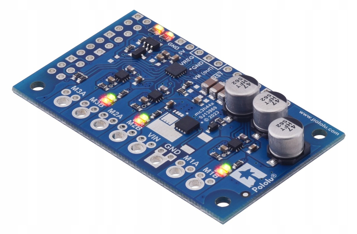 Motoron M3H550 Triple Motor Controller - 3-kanałowy sterownik silników DC