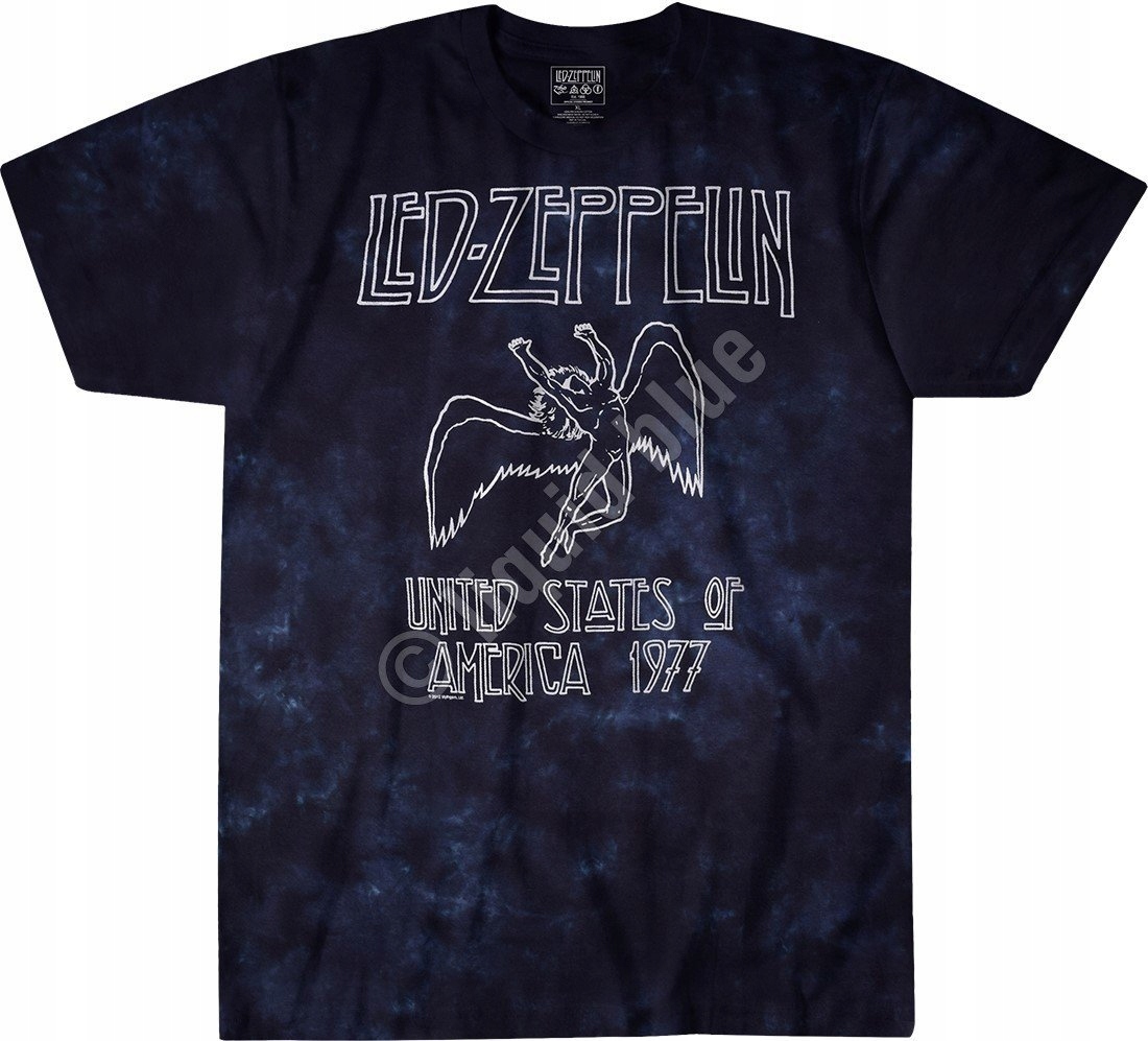 Led Zeppelin Usa Tour 77 Liquid Blue 3XL