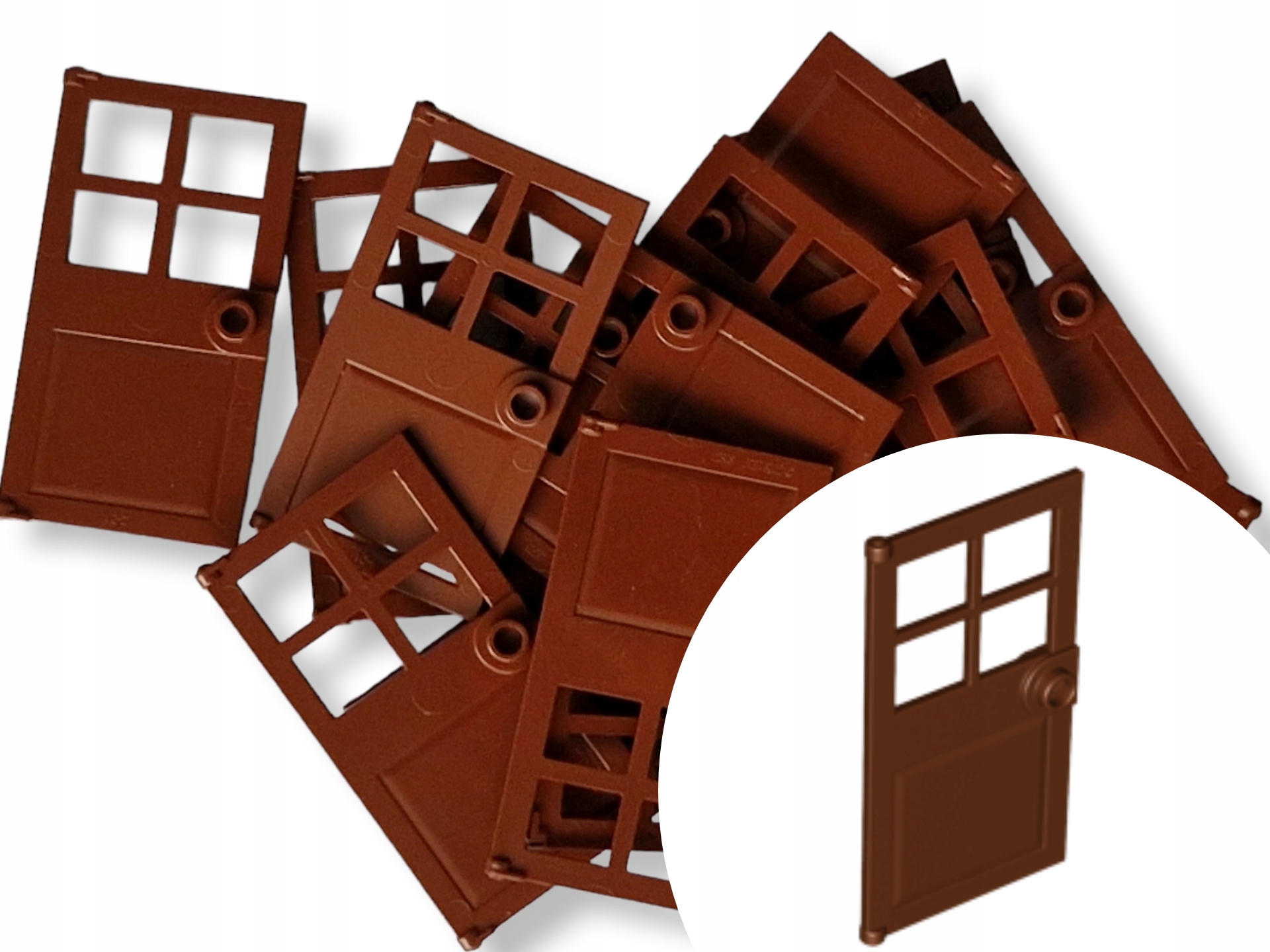 

Lego 60623 Rama Drzwi 1x4x6 Reddish Brown 2szt