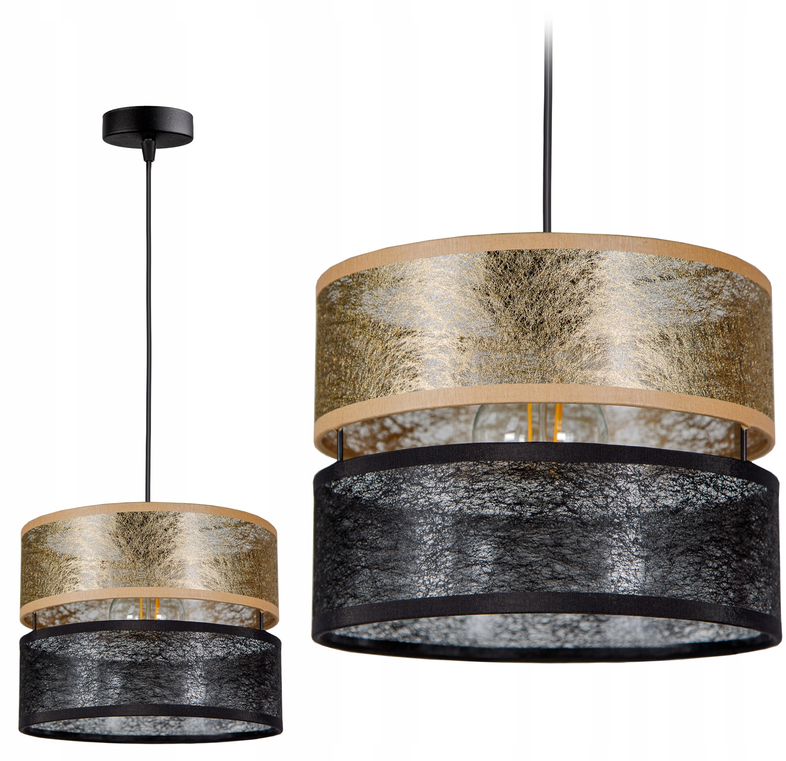 

Lampa Wisząca Sufitowa Żyrandol Abażur Nowoczesna