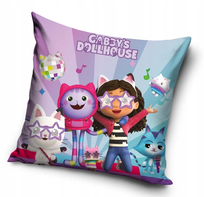 KOCI DOMEK GABI POSZEWKA NA PODUSZKĘ GABI DOLLHOUSE 40x40 VELVET