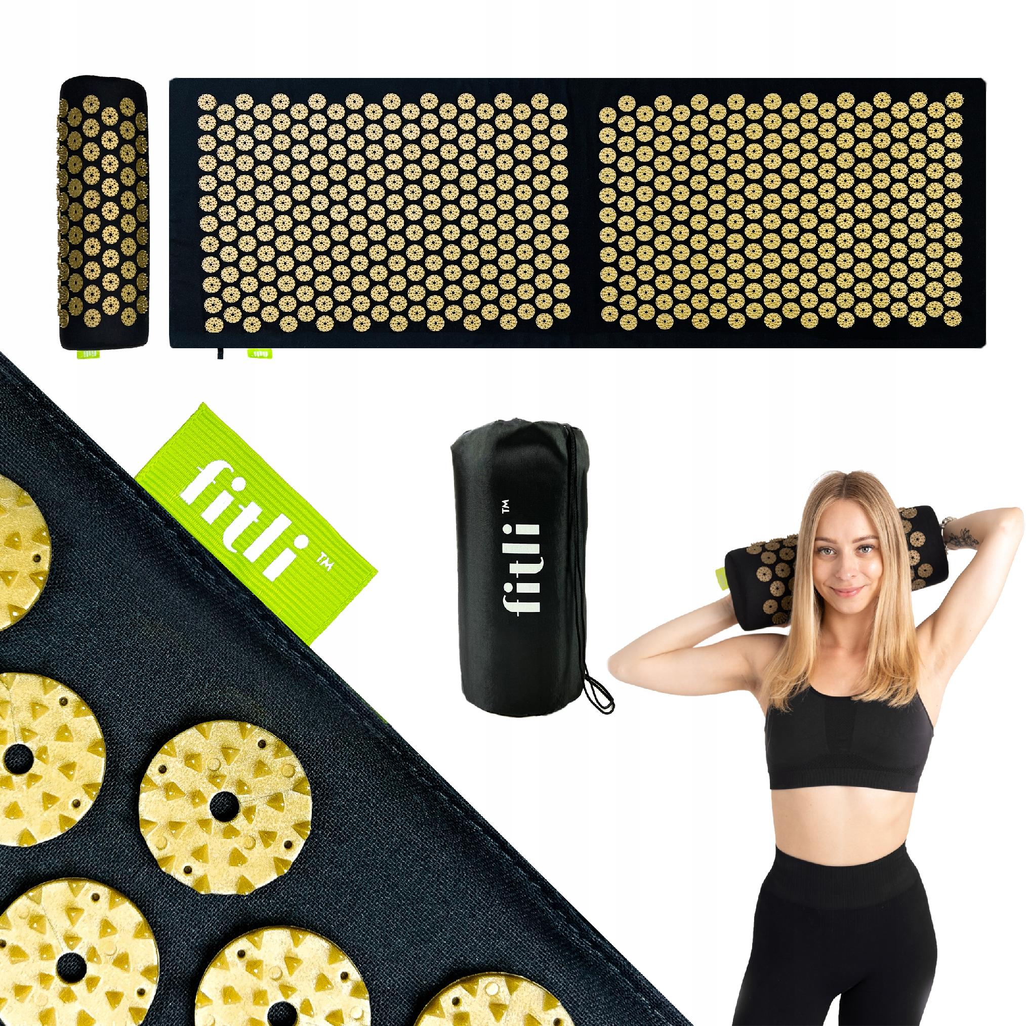 Mata Do Akupresury Masażu Zdrowotna Z Kolcami Akupresura Zestaw Z Poduszką