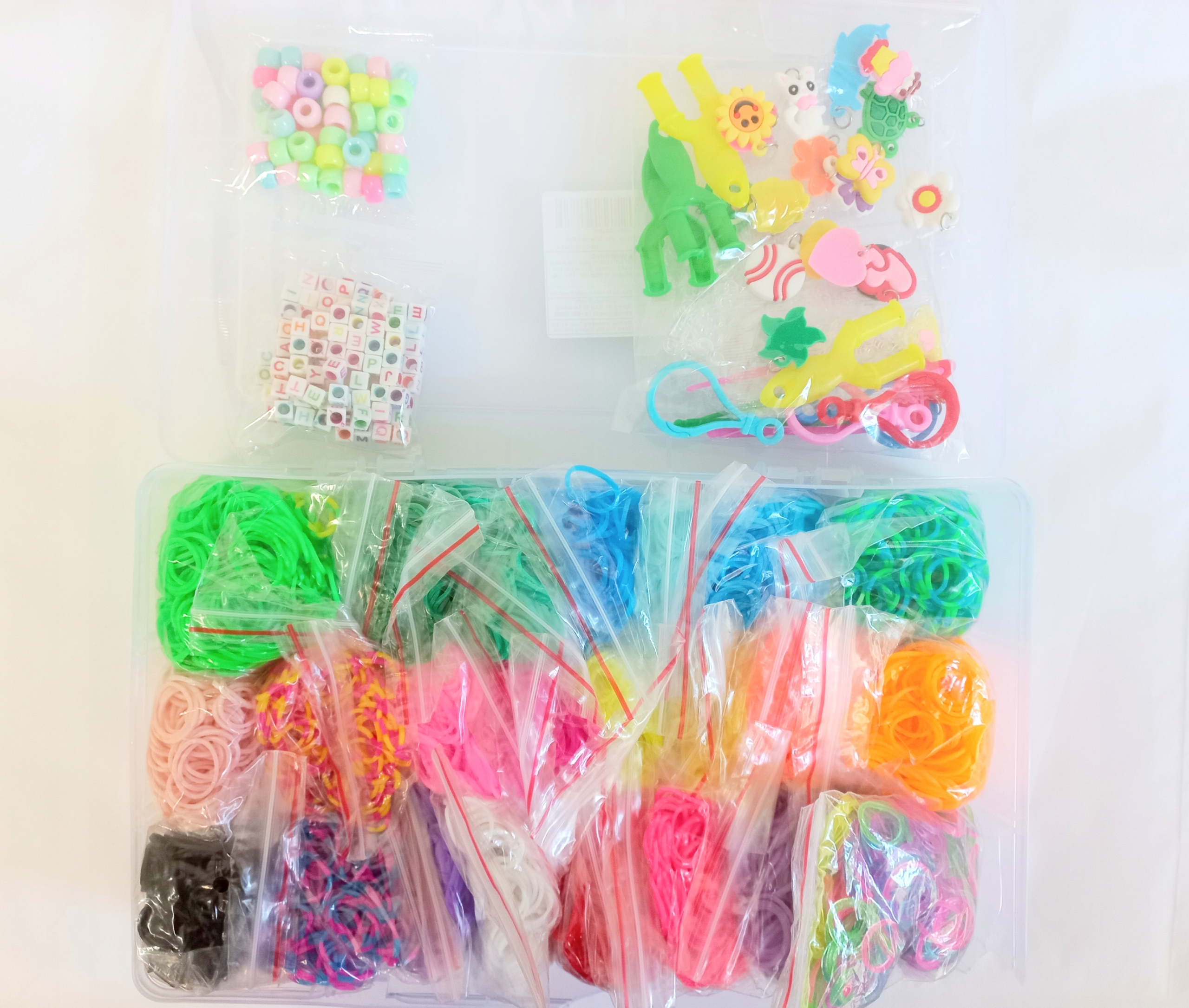 Velká Sada Gumiček A Doplňků Pro Rukodělné Aktivity Diy Výrobu Šperků