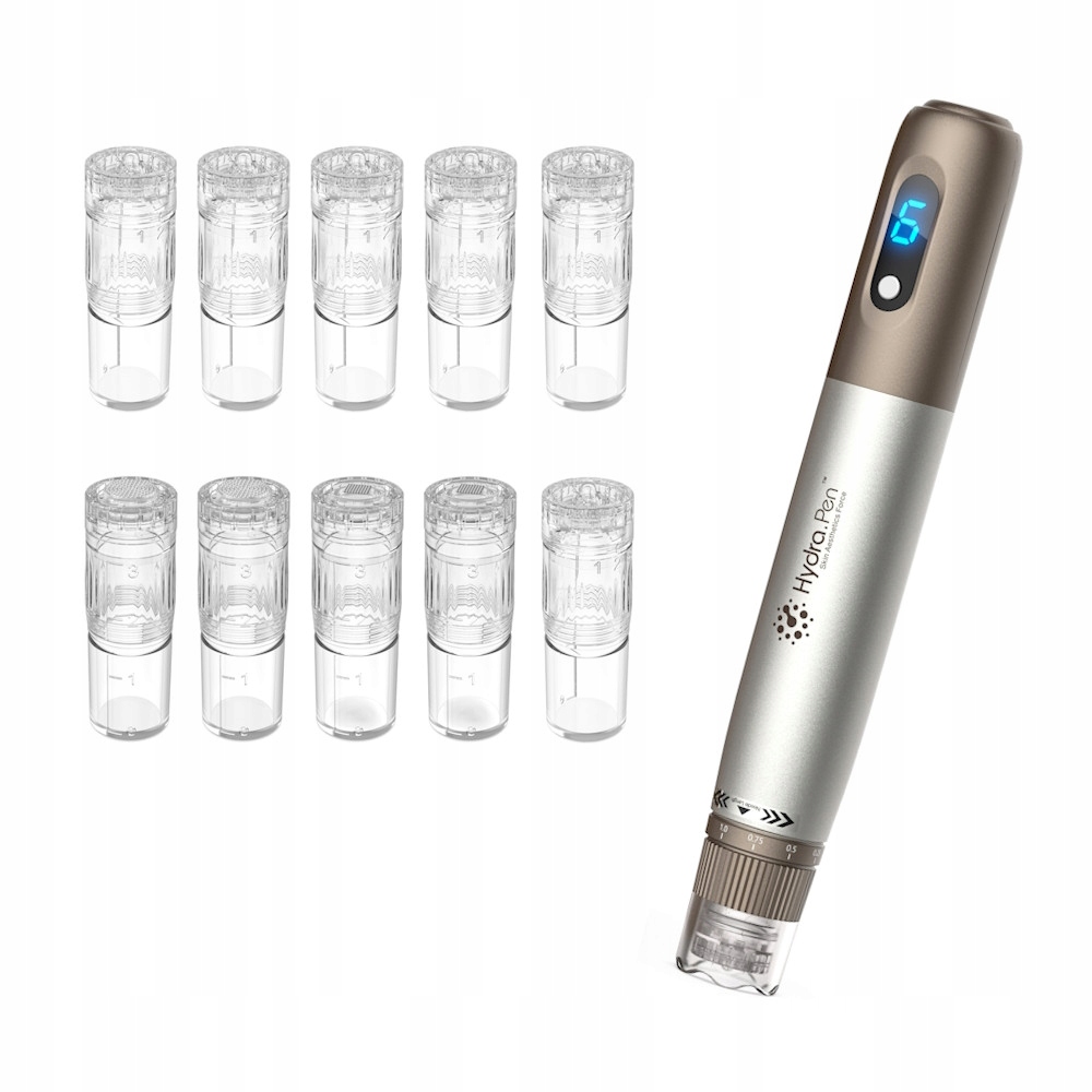 Zestaw Hydra.Pen H3 10 Kartridży Z Dozownikiem dermapen Dr Pen Premium