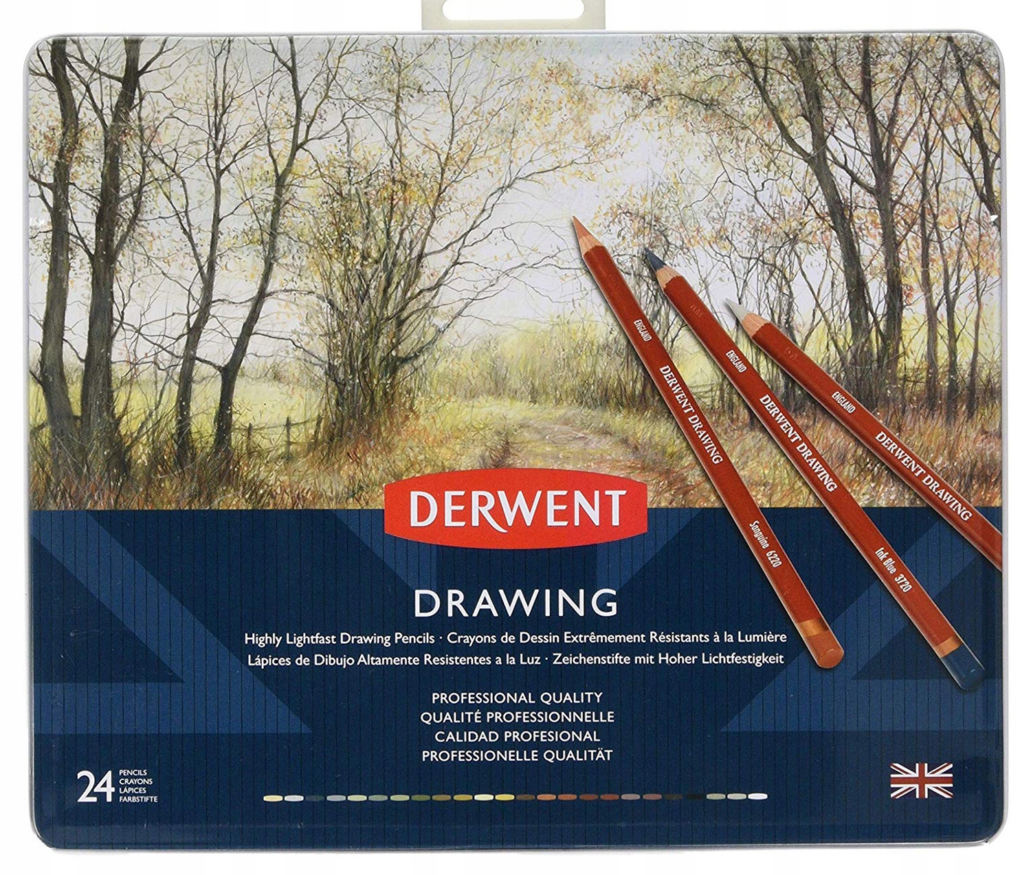 Sada pastelek Drawing Derwent 24 barev