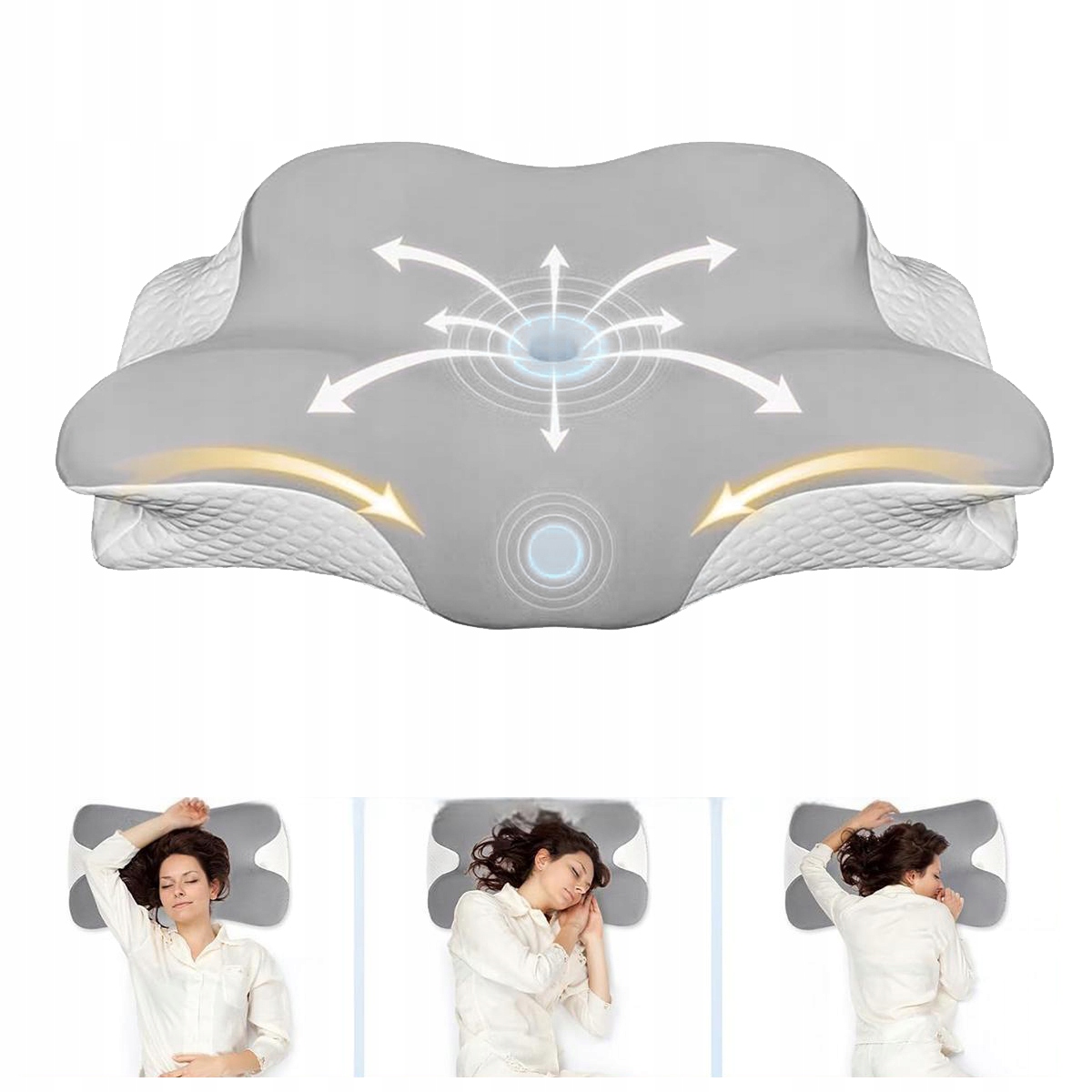 Ergonomiczna poduszka w kształcie motyla z pianki Memory_Foam