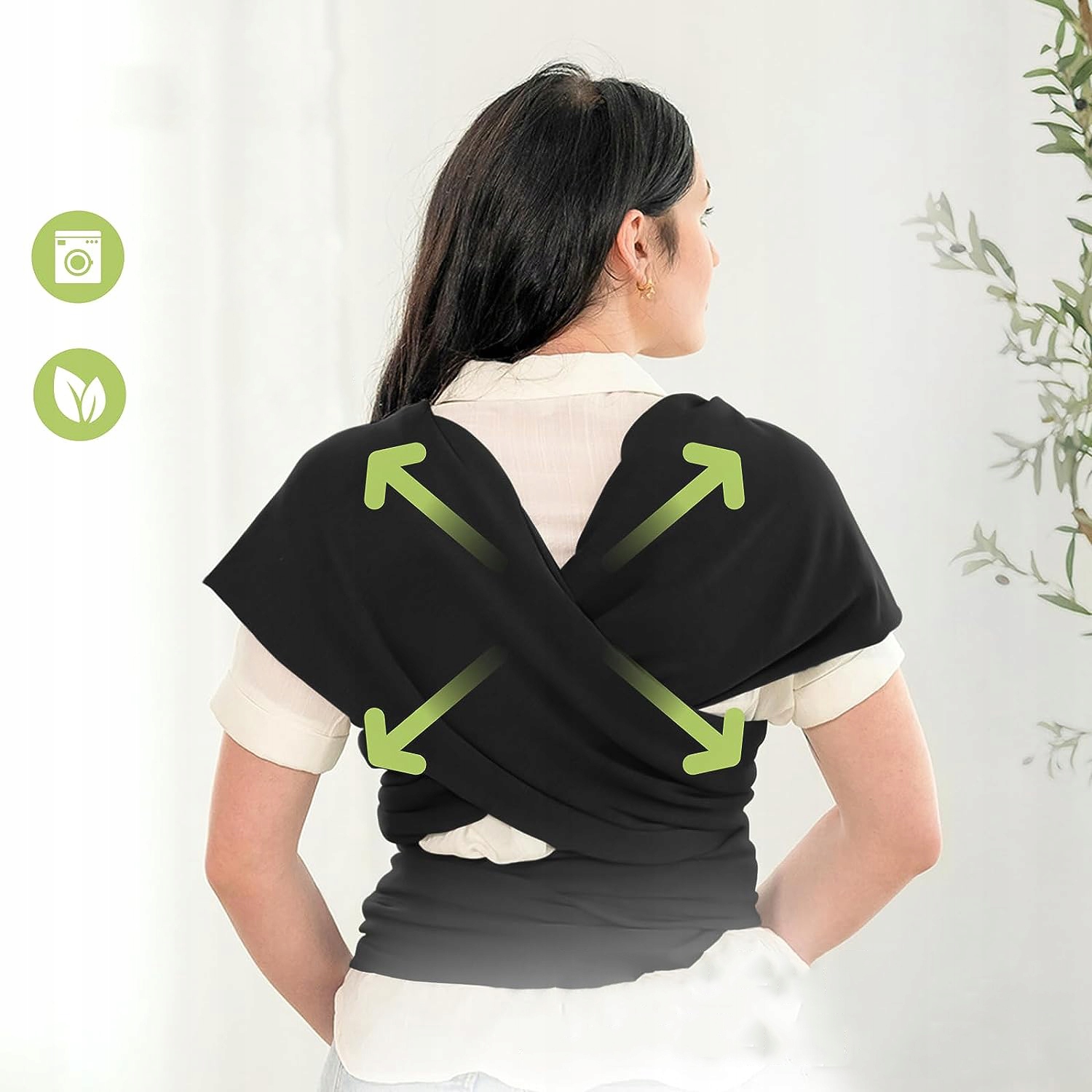 ŁATWA W NOSZENIU CHUSTA DO NOSZENIA DZIECI, CHUSTA DO NOSZENIA NIEMOWLĄT Opcje noszenia Przodem