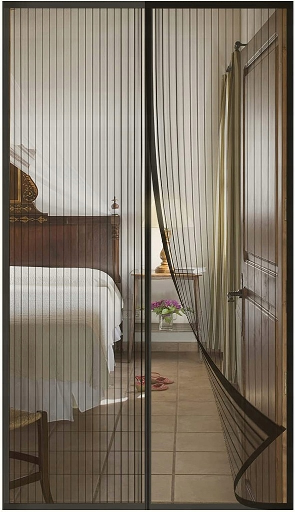 MOSKITIERA DRZWI MAGNETYCZNA ZASŁONA NA OKNO BALKONOWE 100x240 MAGNES KOMAR Maks. szerokość 100 cm
