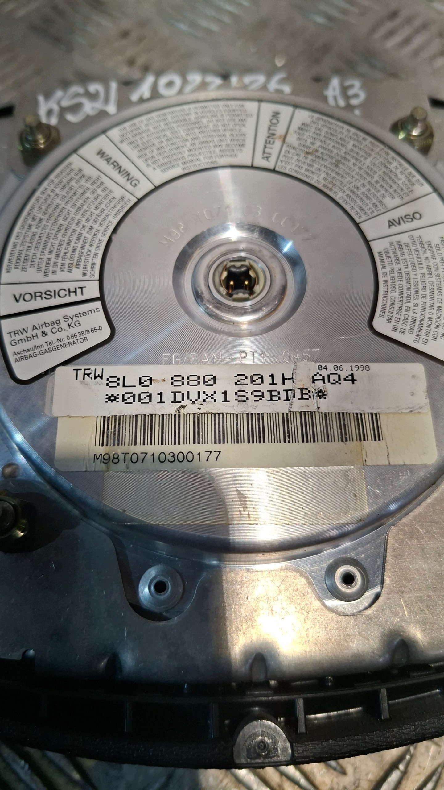 Airbag Deckel AUDI A3 8L