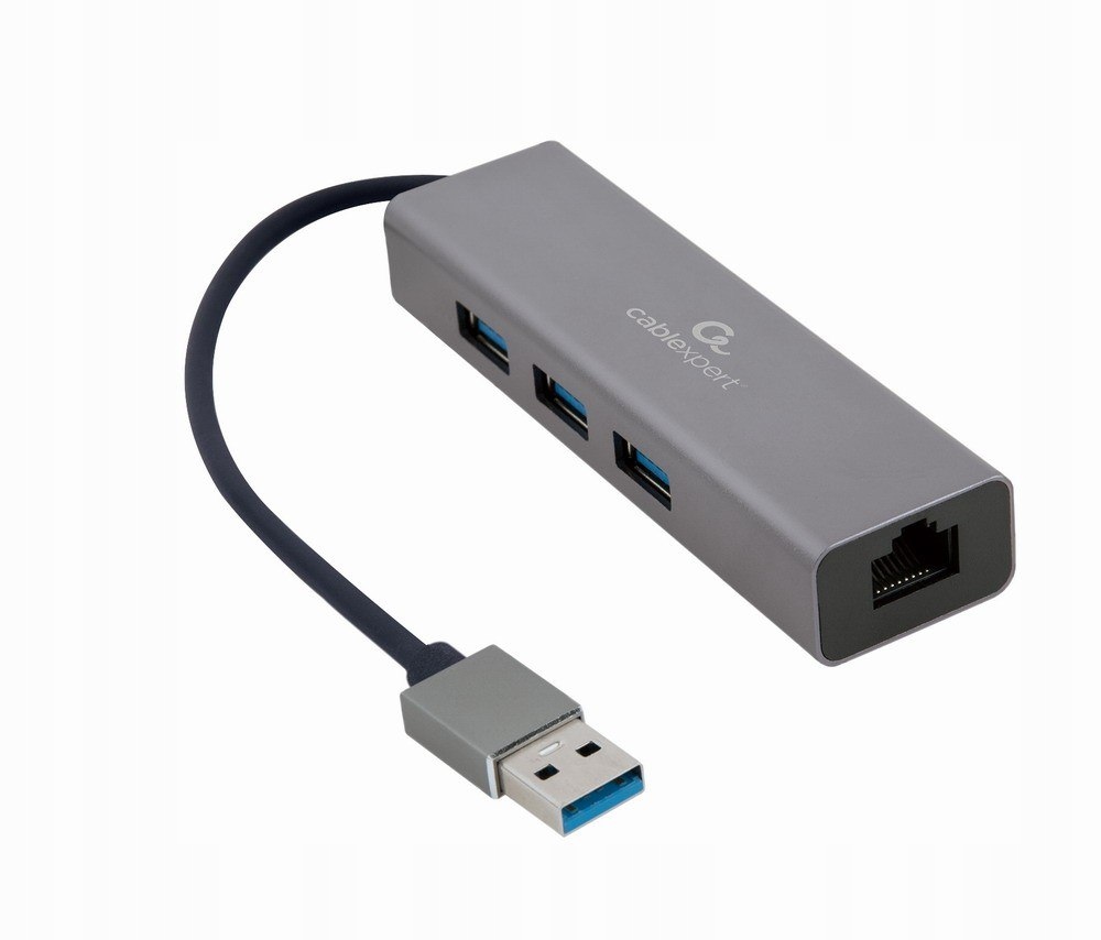 Gembird Adapter Usb-am to Lan GbE Hub 3xUSB 3.0