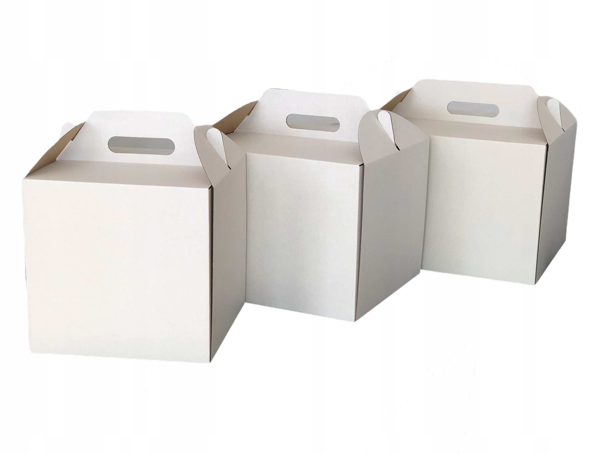 PUDEŁKO NA TORT WYSOKI 26X26X25 BIAŁE, SUPER PAK Kod producenta RAD 26