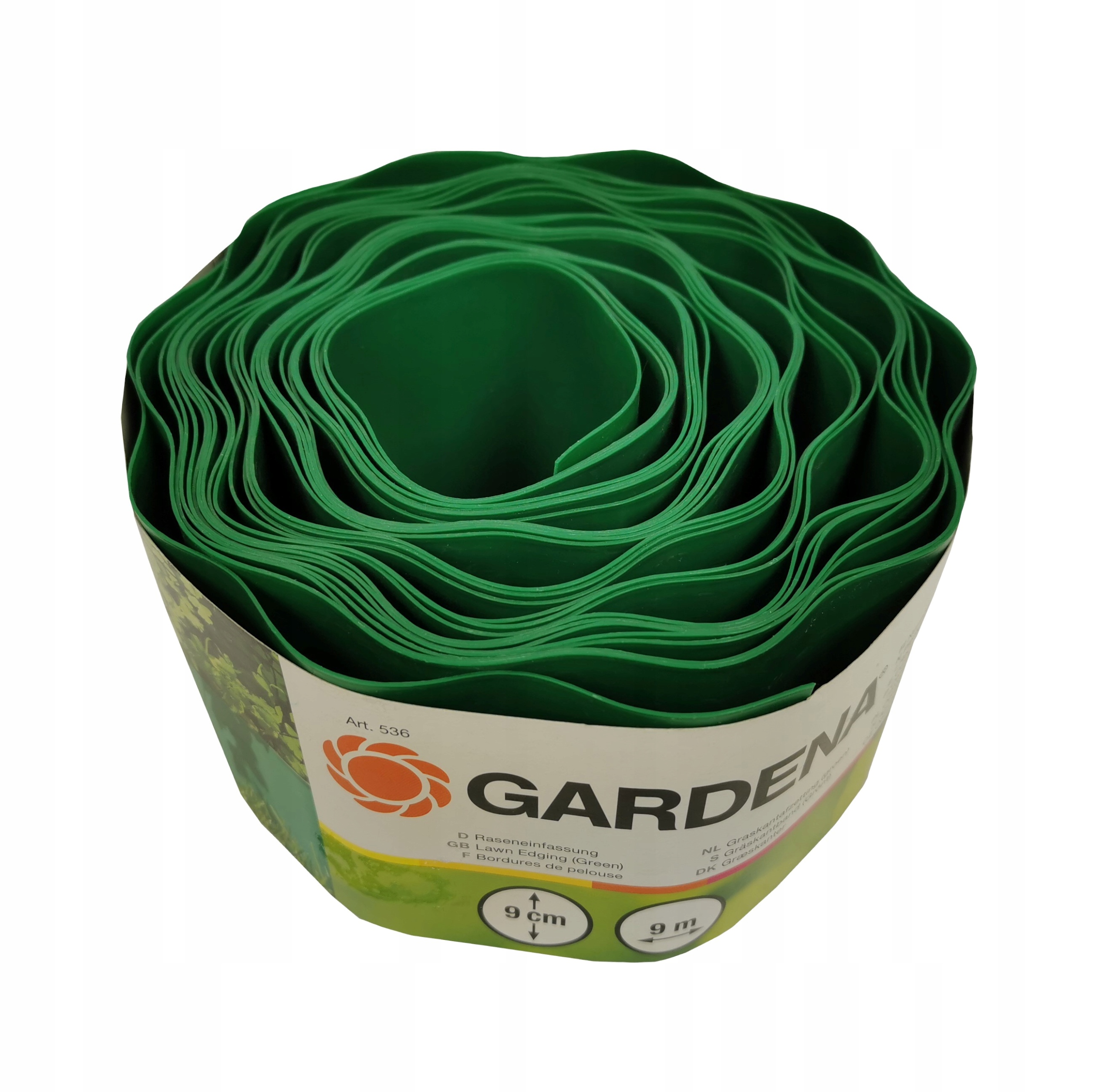Gardena 536 бордюр для газона 9см/9м забор