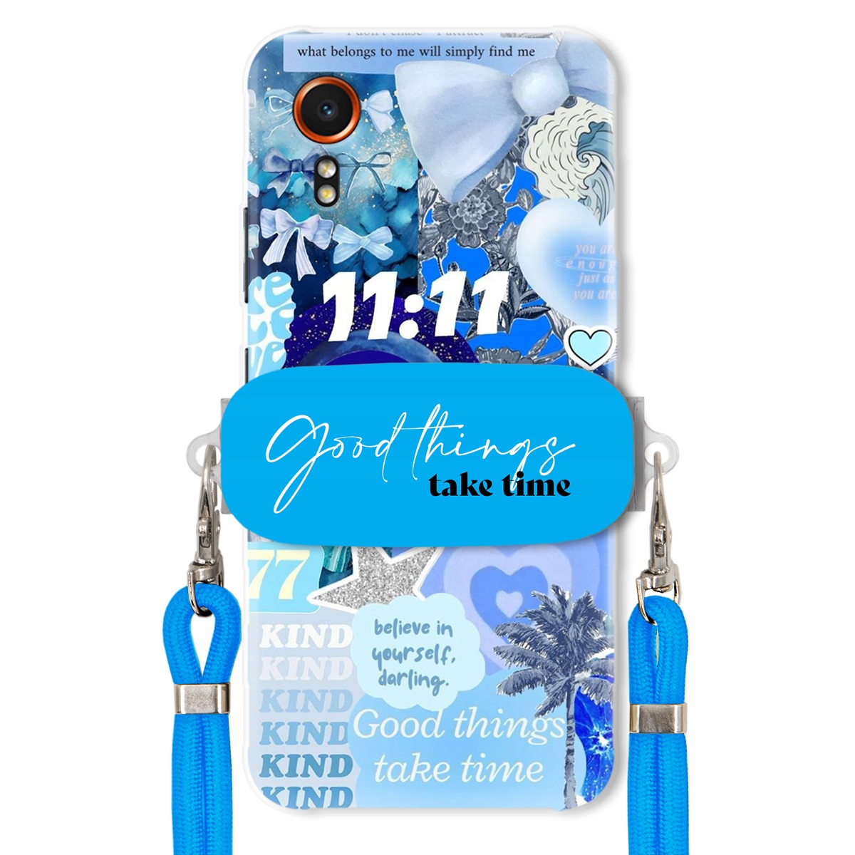 Puzdro pre Samsung Xcover 7 Držiak na vodítko Crossbody Good Things Take Time