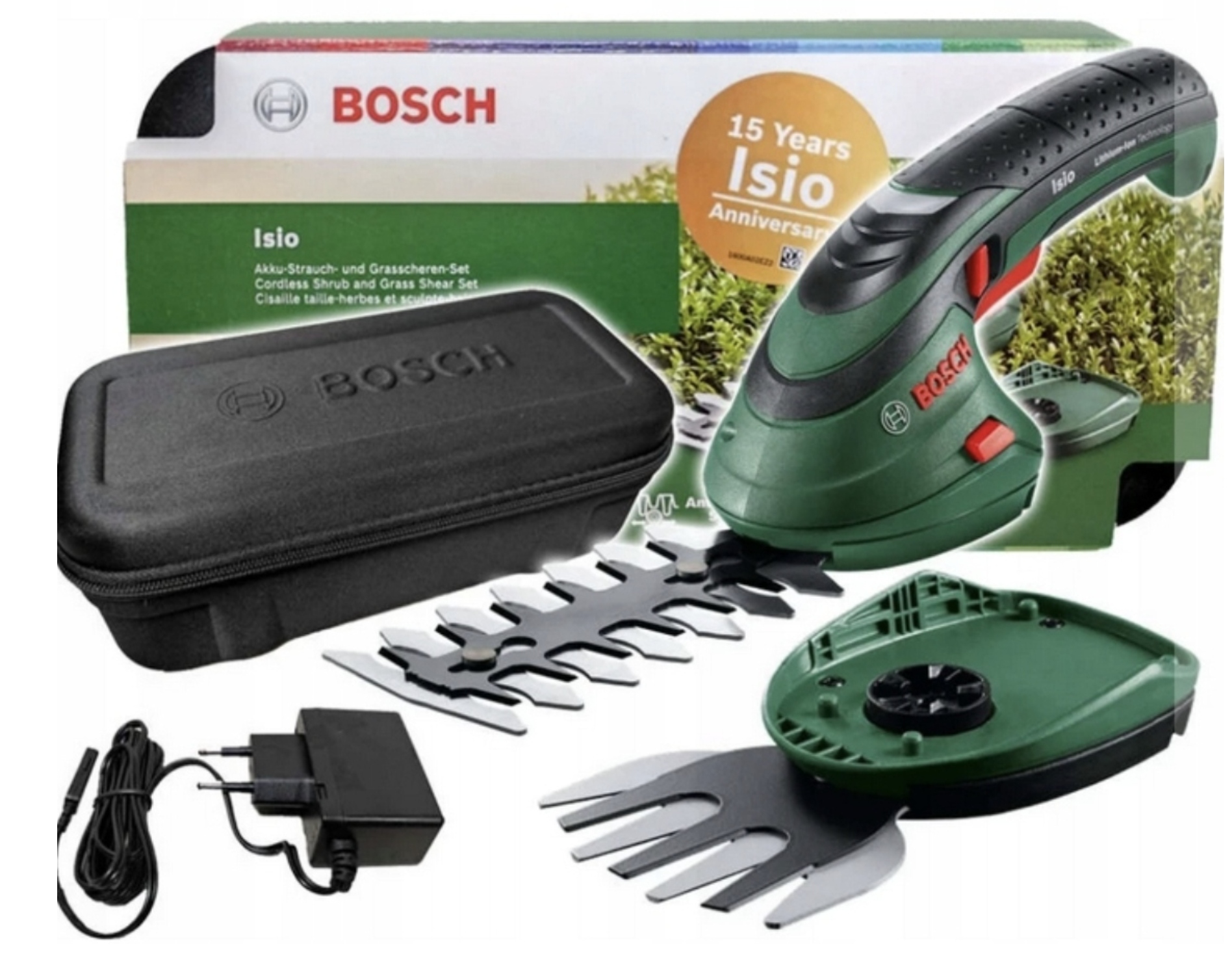 Bosch Isio Akumulátorové Nožnice Na Kríky, Živý Plot A Trávu Puzdro Originál