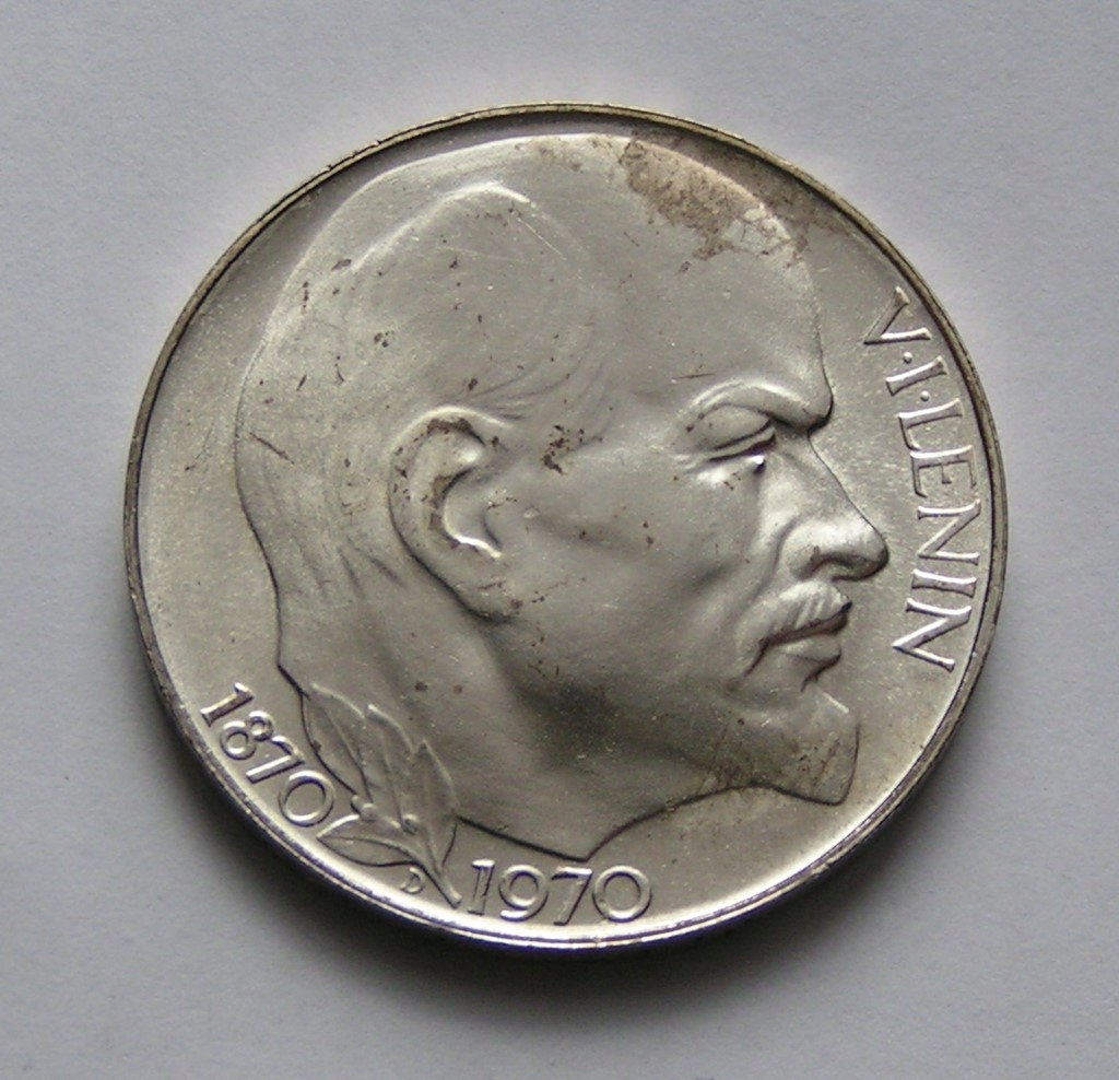 Czechosłowacja 50 koron - Lenin 1970r-srebro