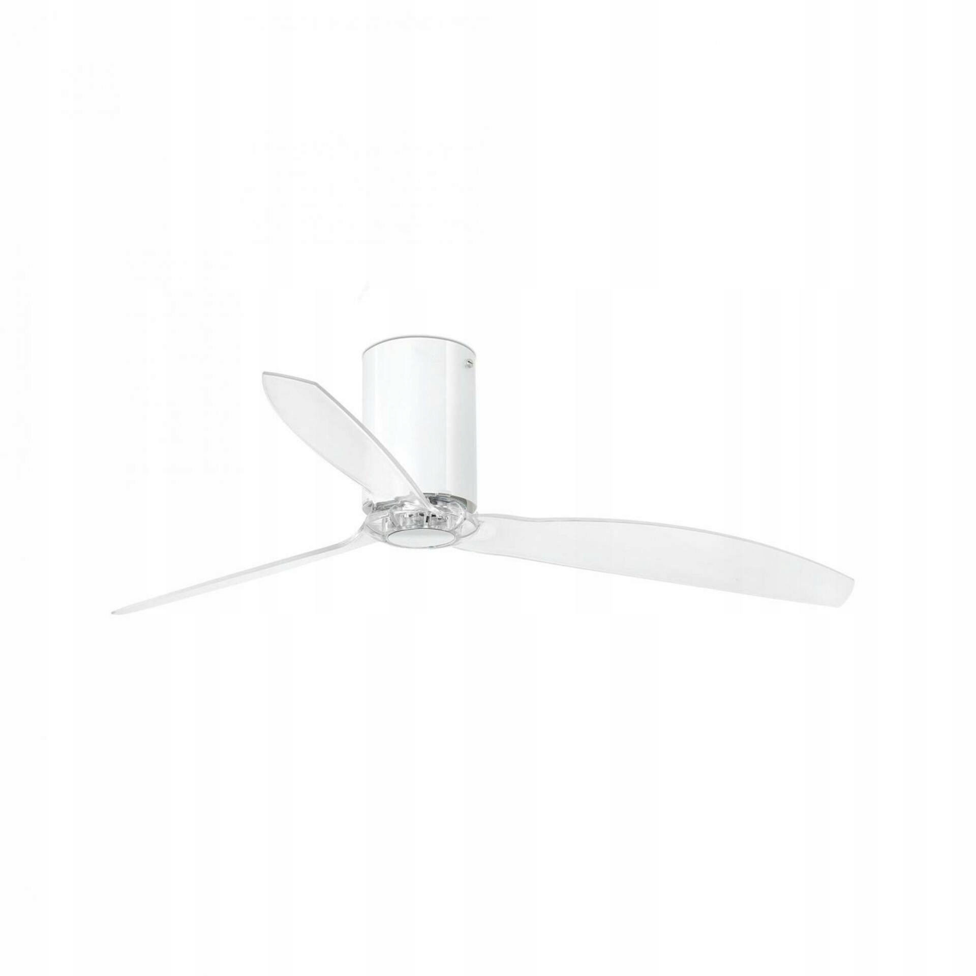 Stropný ventilátor Faro Mini Tube Fan biela/transparentná s DC motorom 75cm