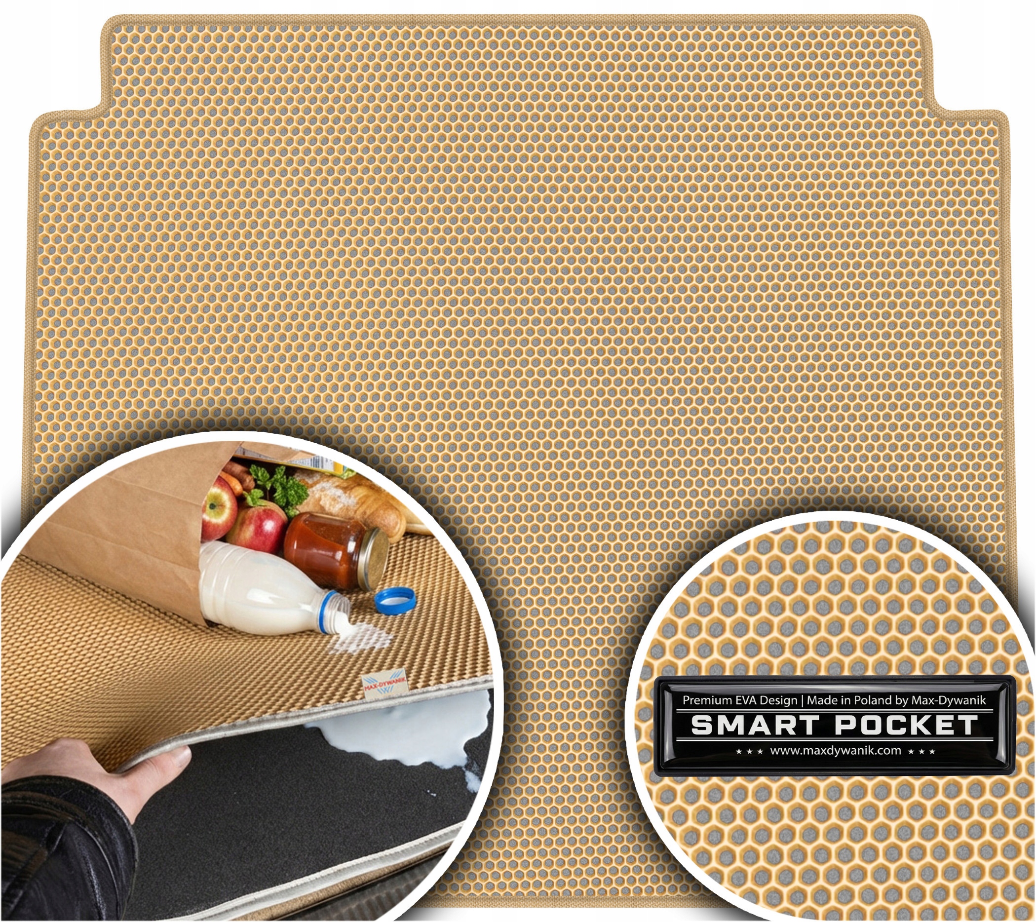 Lancia Lybra Kombi 1999-2005 Vložka do batožinového priestoru Eva Smart Pocket Bežová