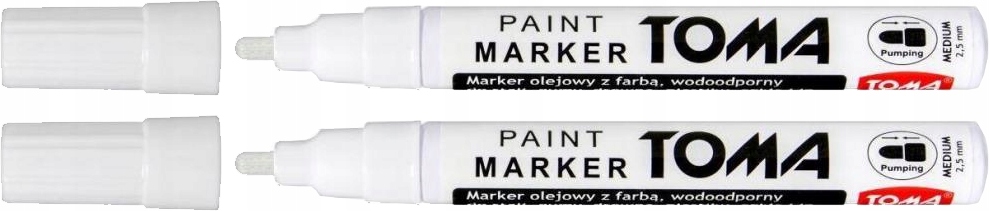 

Marker pisak olejowy olejny szyb opon Toma 2 szt