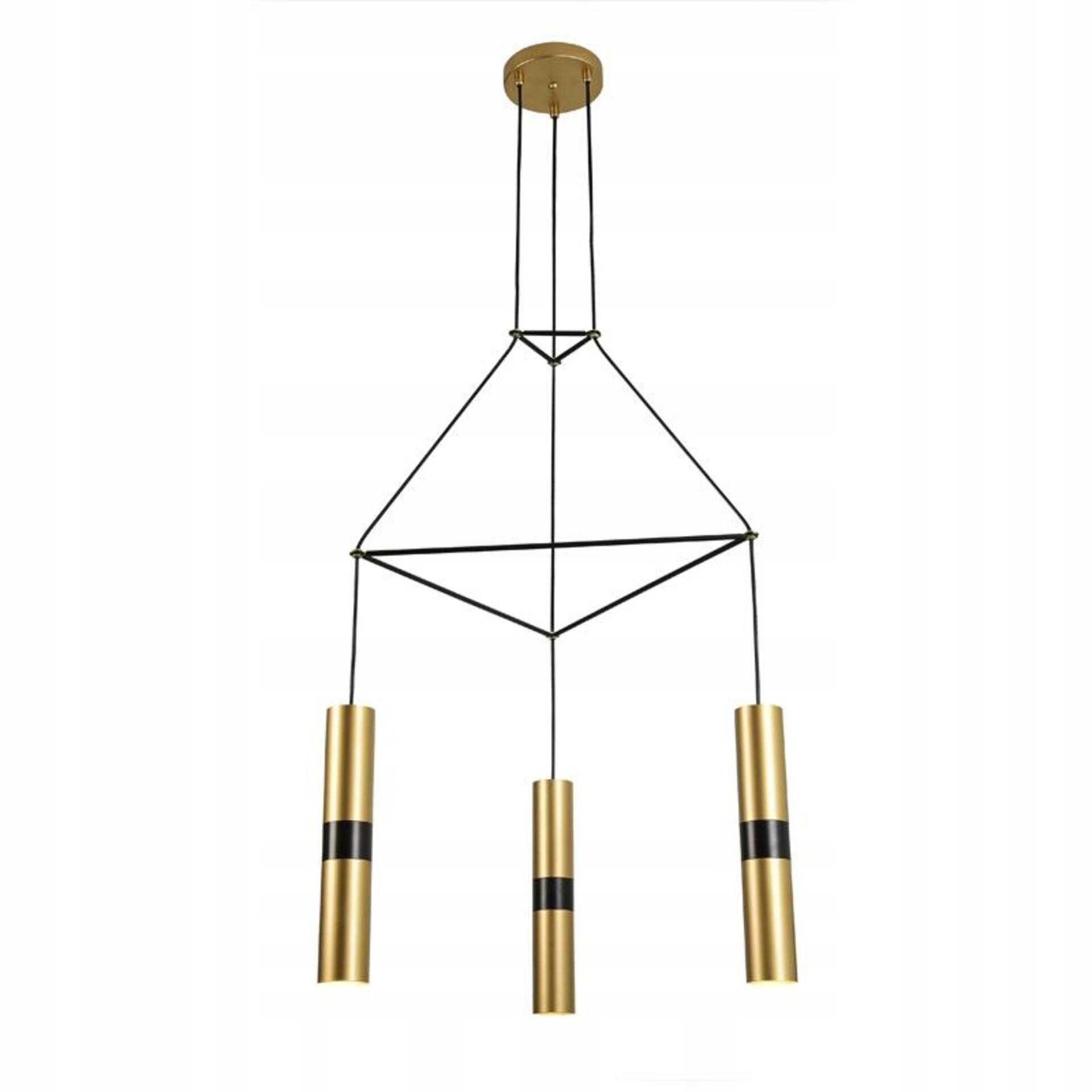 Aca Lighting závesné svietidlo 3XGU10 mosadz kov 56X49XH150CM Da Vinci HM853P