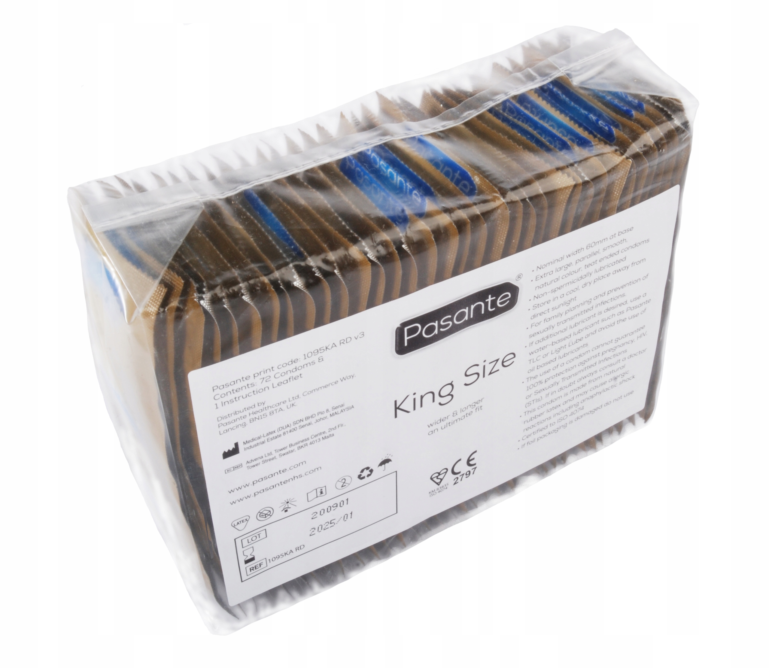 

Prezerwatywy Pasante King Size 72 Sztuki
