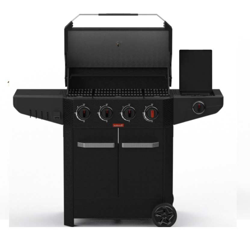 Grill Gazowy Barbecook Luca 412 Duży I Mocy 17KW Żeliwny Ruszt Solidny