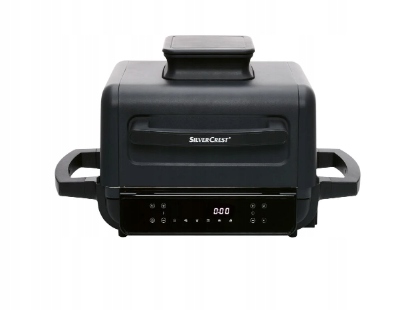 SILVERCREST® KITCHEN TOOLS Grill elektryczny z funkcją wędzenia i frytkownicy beztłuszczowej, 2200 W, SHLFS 2200 A1