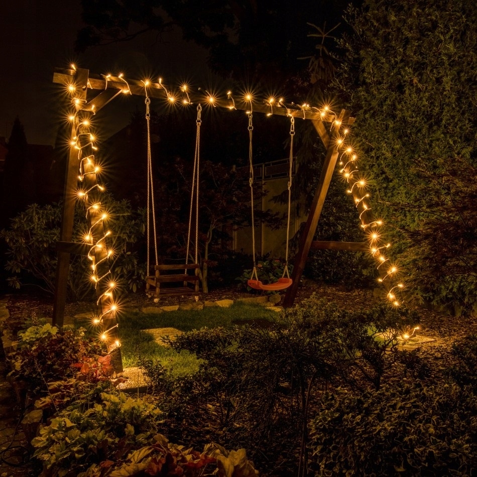 200 LED LAMPKI CHOINKOWE ZEWNĘTRZNE BIAŁE CIEPŁE Kolor lampek biały