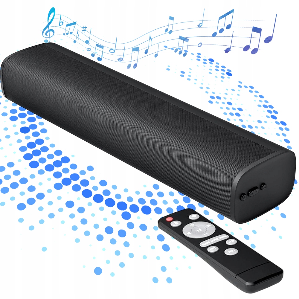 Mocny Soundbar Bluetooth 5.3 Głośnik Arc Telewizor 50W Aux Zestaw Czarny