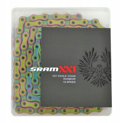 Řetěz Sram XX1 Eagle 12s 126 článků, duhový (rainbow) spojka