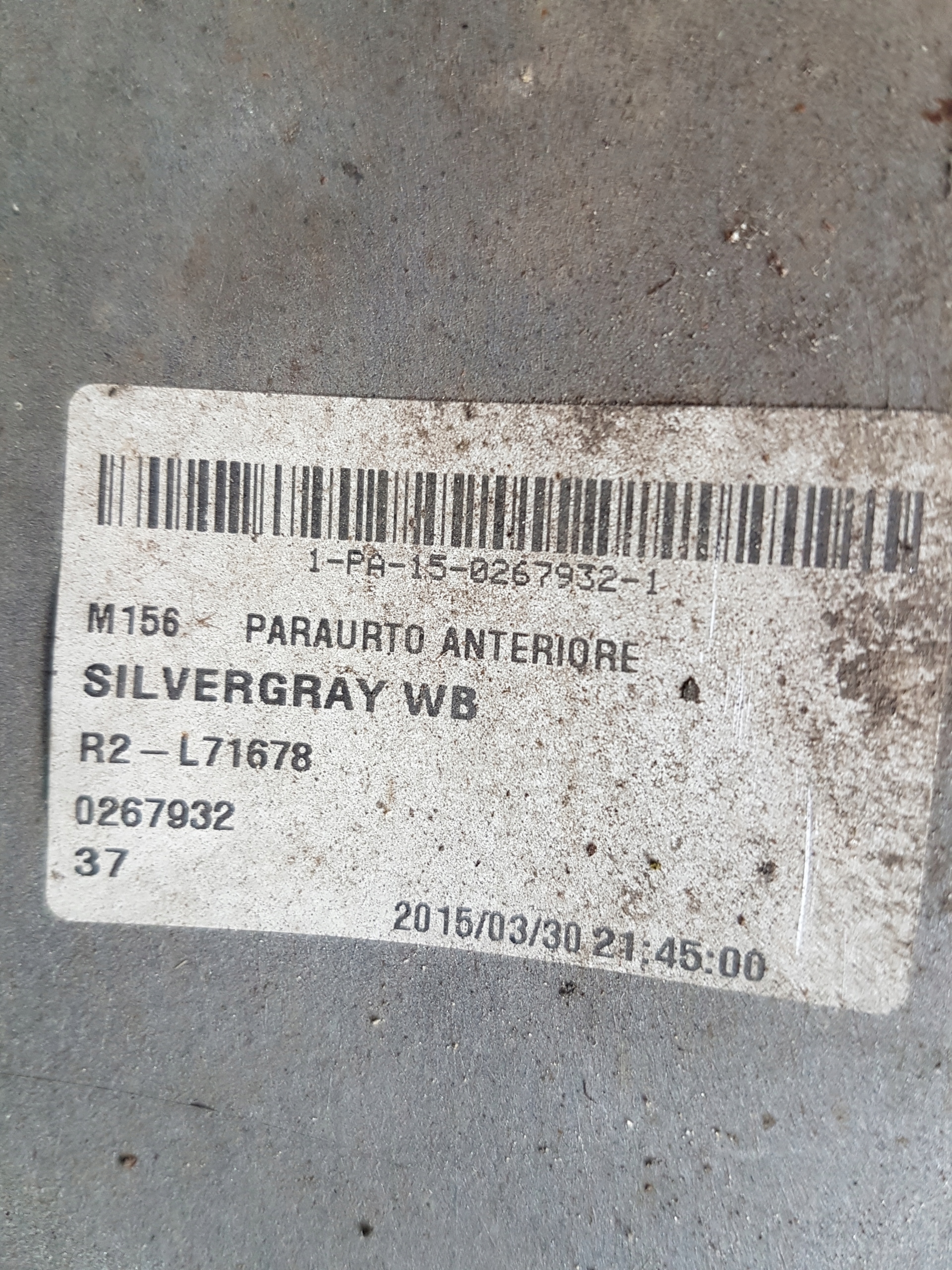 front bumper MASERATI QUATTROPORTE 670010256