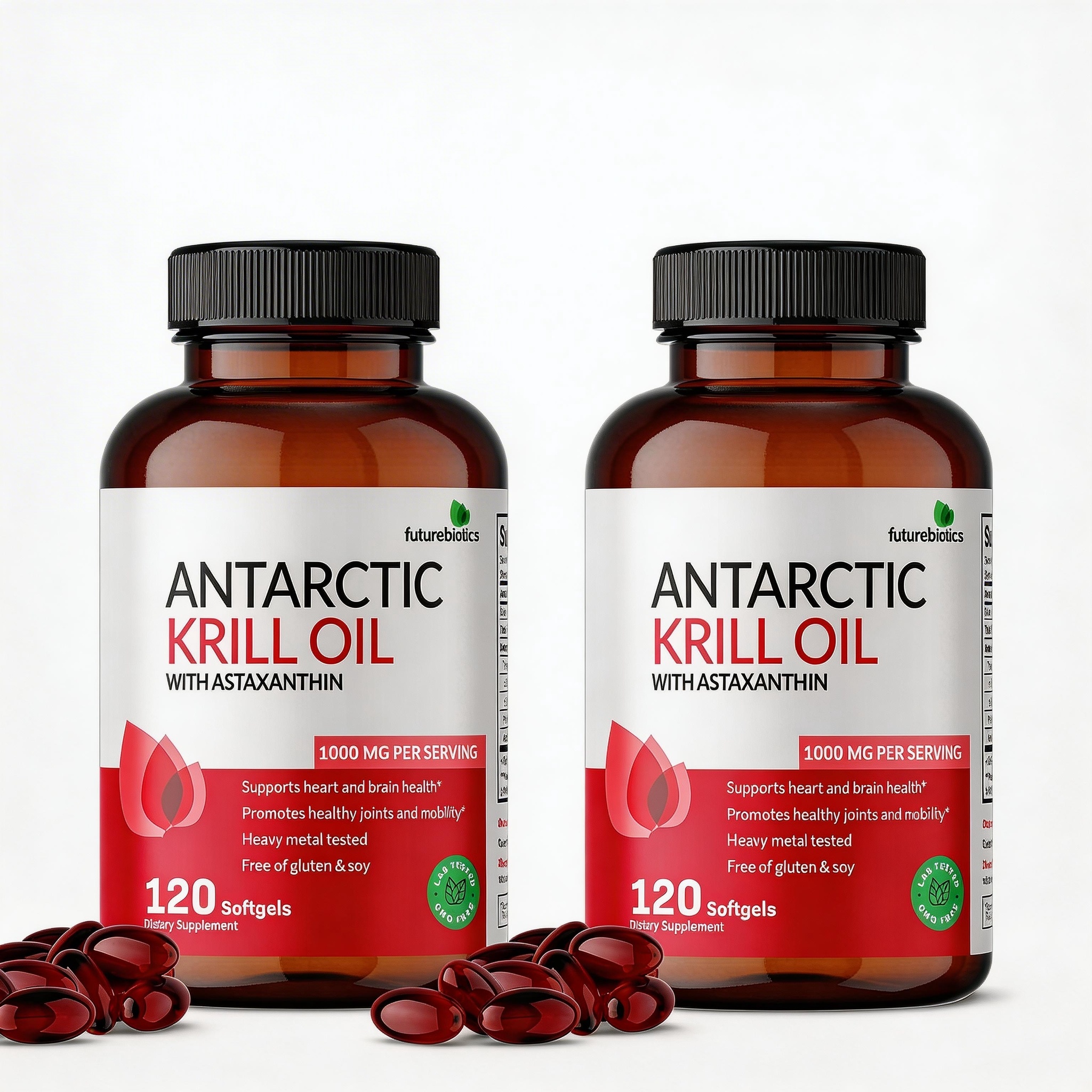 Antarktický krilový olej 1000 mg s Omegou-3 Epa, Dha, astaxantinem 240 tobolek