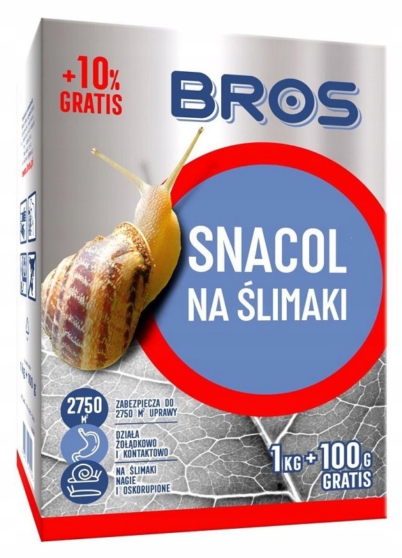 

Bros Snacol 3GB Trutka Środek Na Ślimaki 1KG +10%