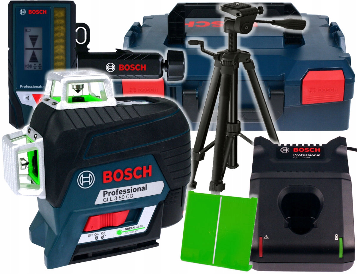 

Laser Gll 3-80 Cg Bosch Statyw Odbiornik LR7
