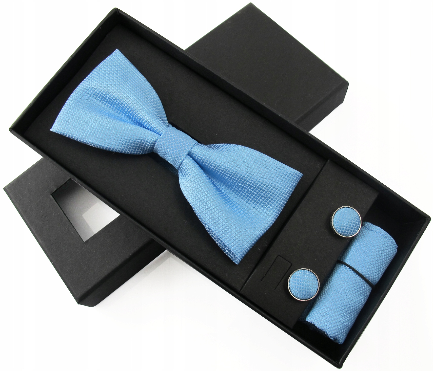 Zestaw MUCHA SPINKI POSZETKA BŁĘKIT muszka