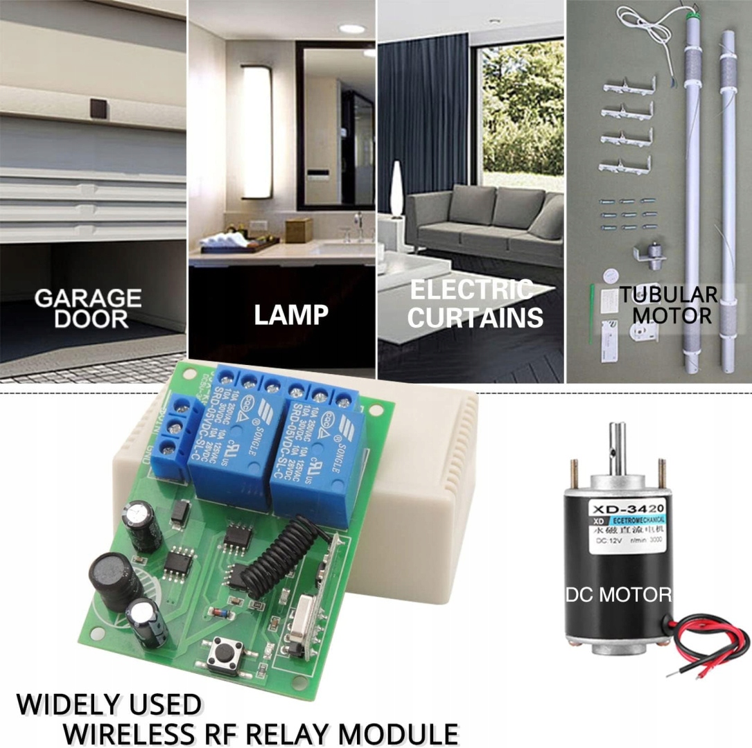 Bezprzewodowy odbiornik przekaźnikowy 433 MHz Marka inny