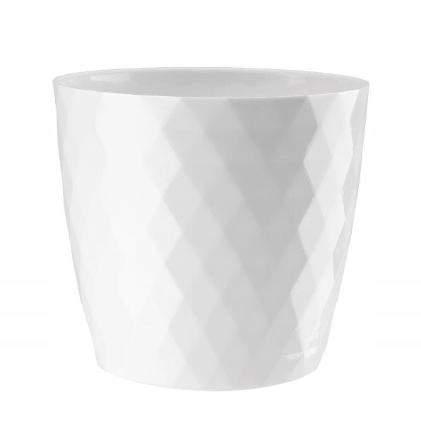 

Doniczka Osłonka Plastikowa Biała Cristal 20 CM