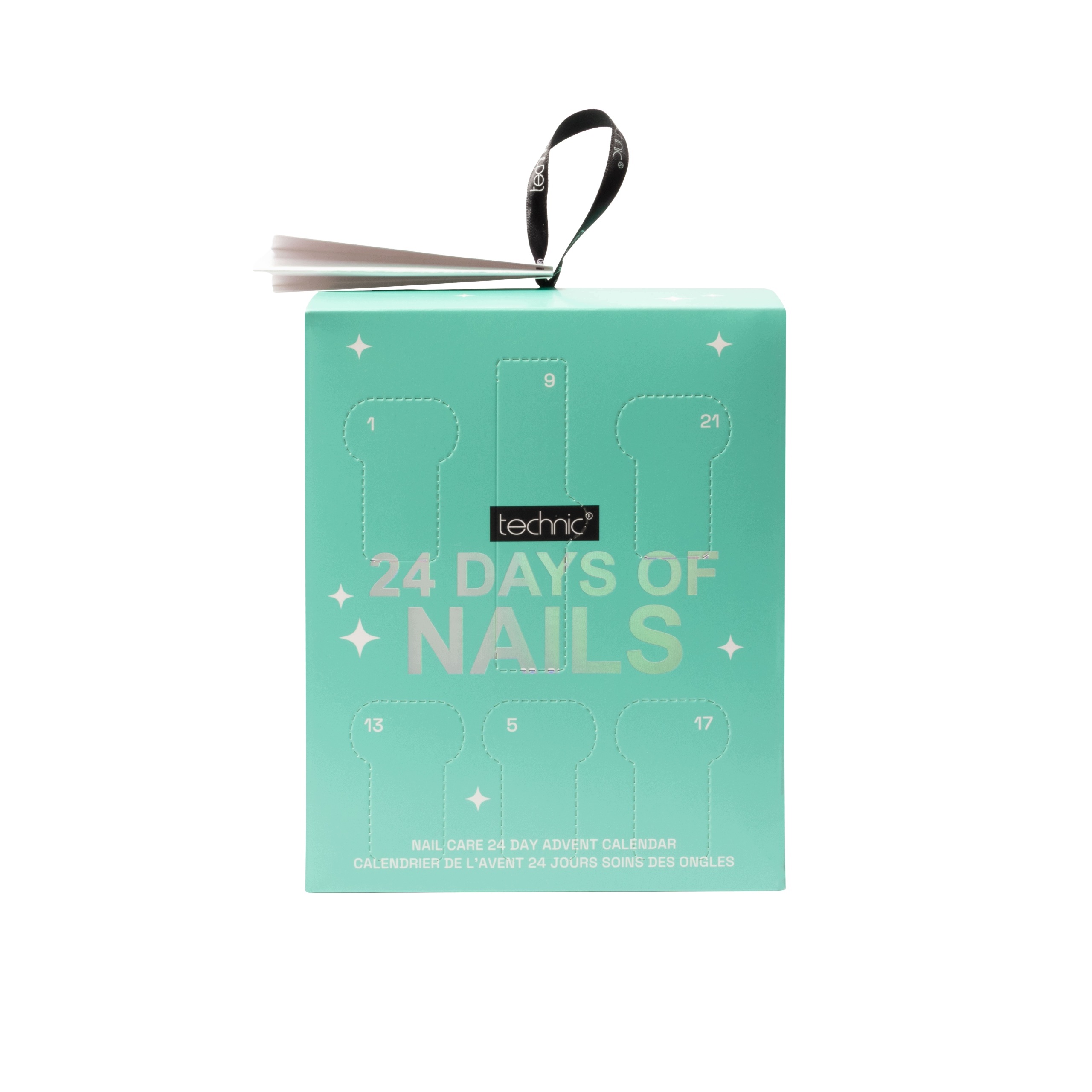 Адвент-календарь Technic Nail Care Blue, 18 лаков для ногтей и аксессуары для маникюра