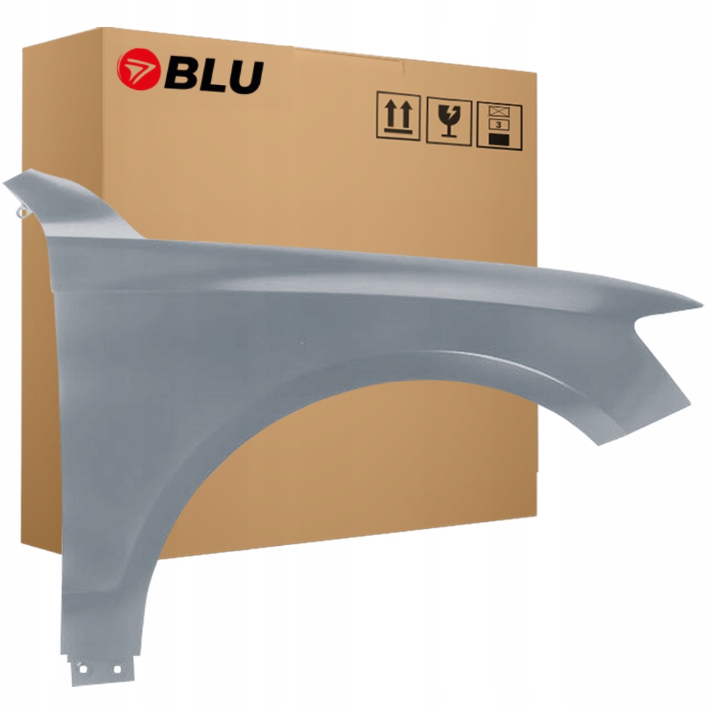 Blu Blatník Audi Q5 8R LX7R pravý stříbrný 08-16 přední pozink MonsunGrau