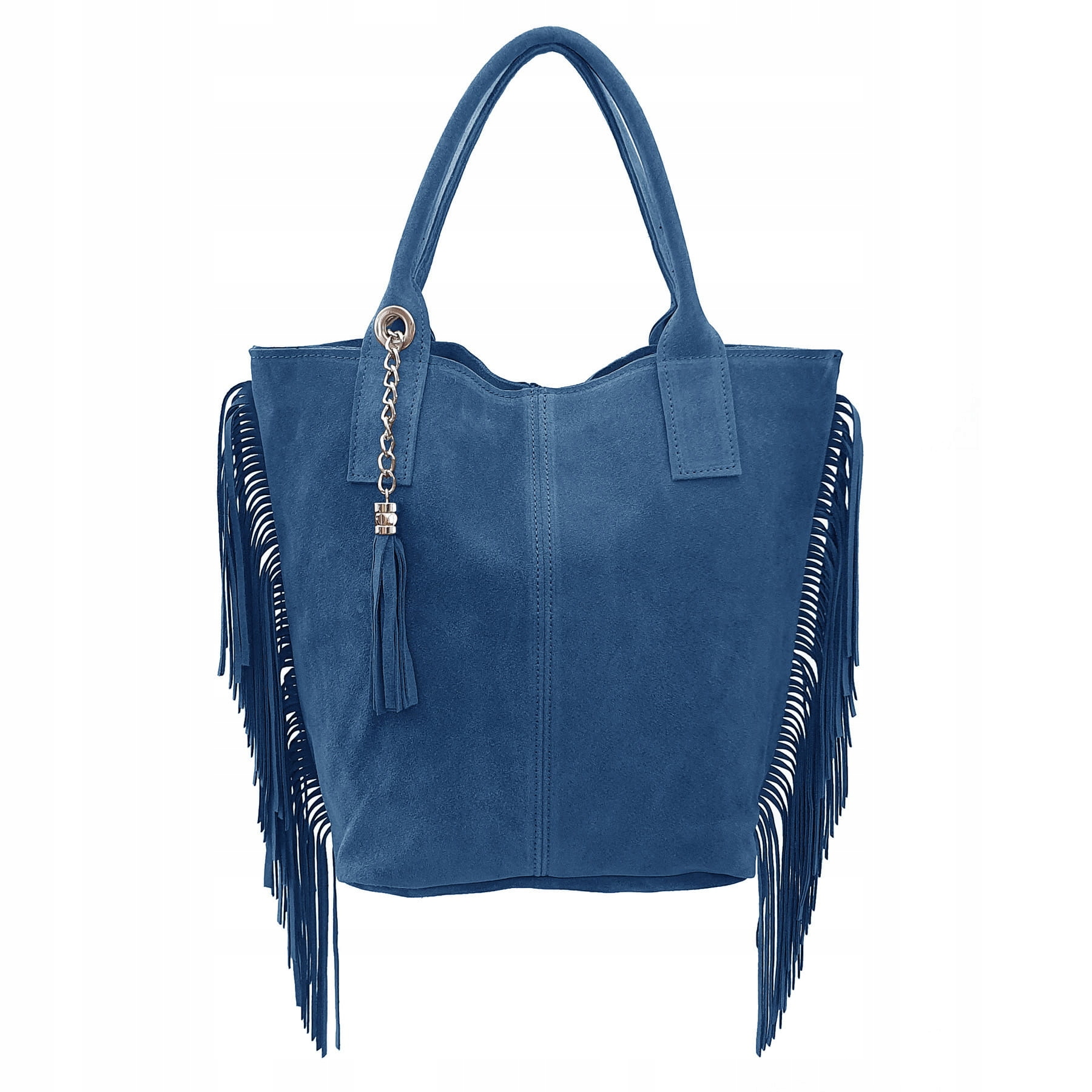 

Torebka zamszowa shopper worek z frędzlami C.jeans