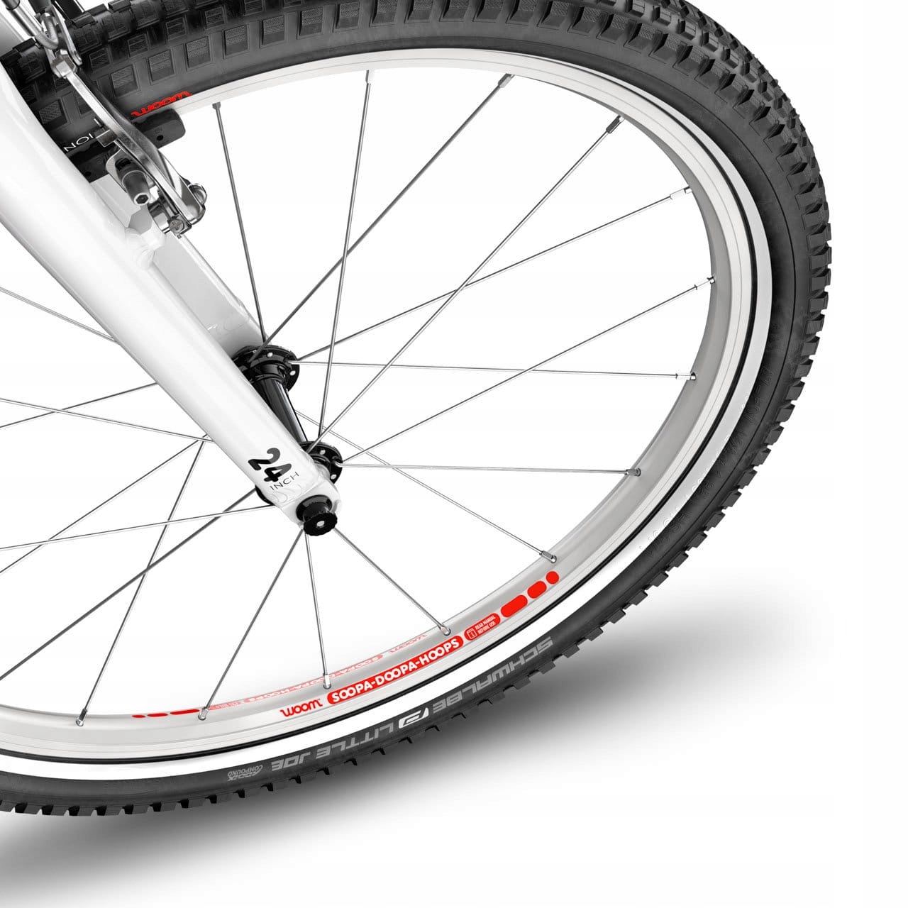 Rower Woom 5, szary, 24" Pedały platformowe