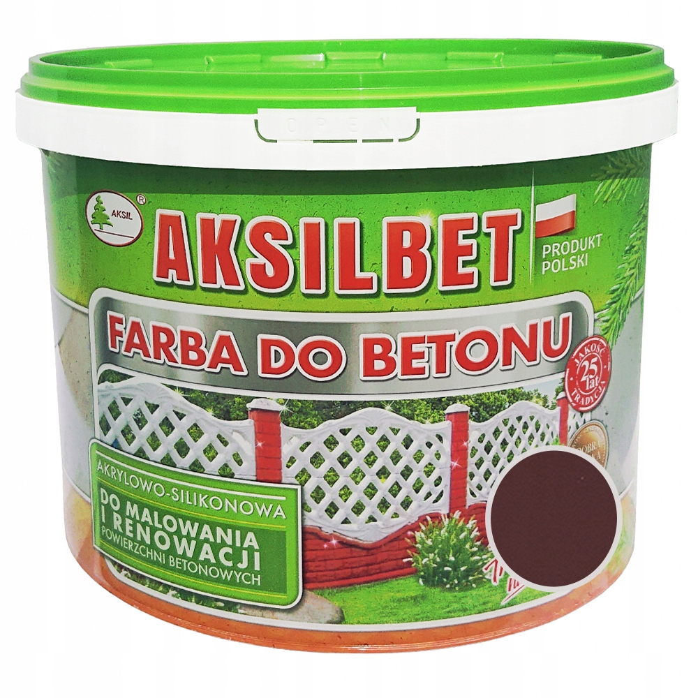 

Farba do betonu Aksilbet Wiśnia Ciemna 10L